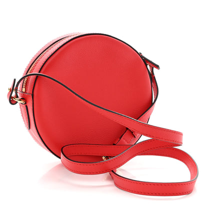 Versace Calfskin La Medusa Round Camera Bag Red 3 of 9