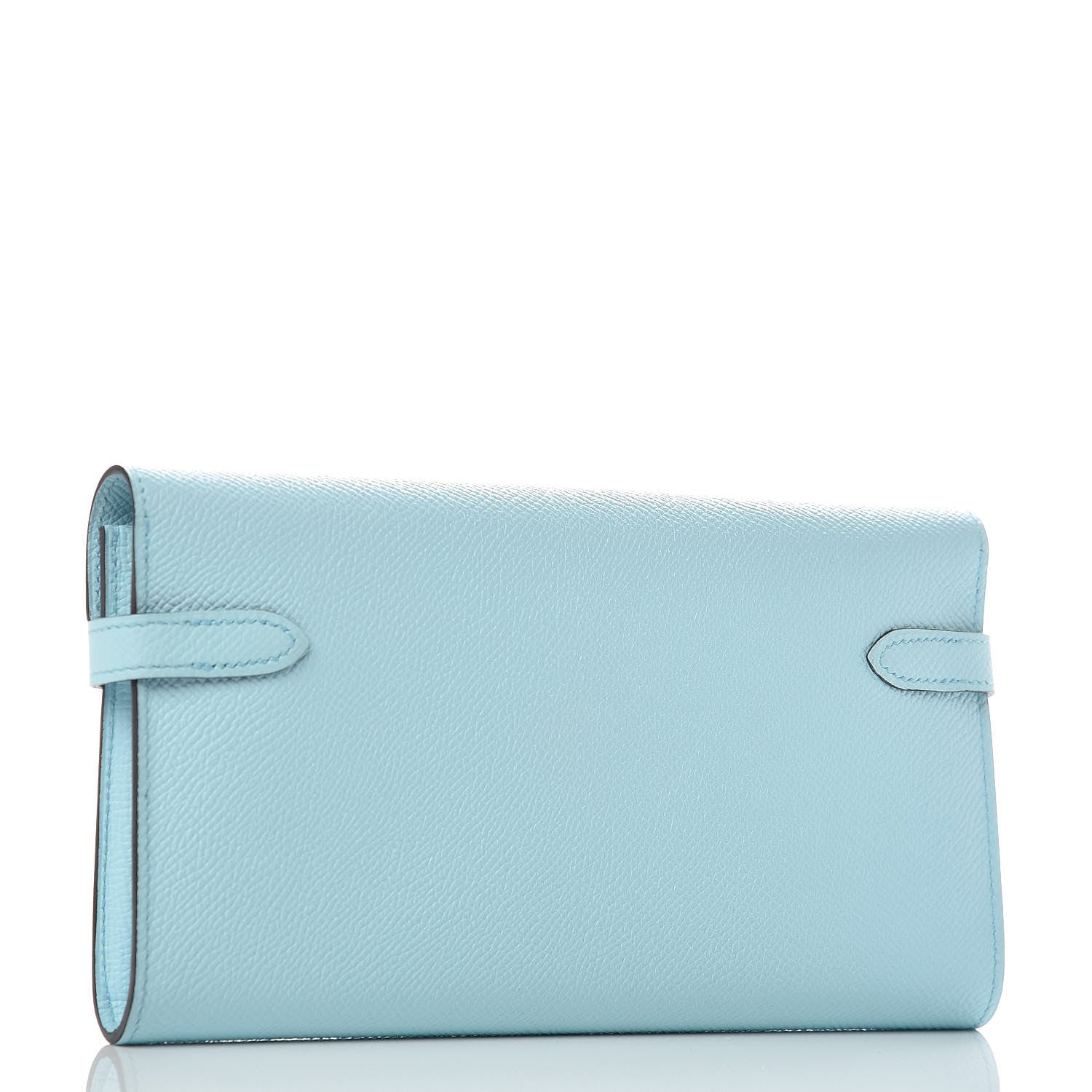 Hermes Epsom Kelly Longue Wallet Bleu Zephyr 3 of 8