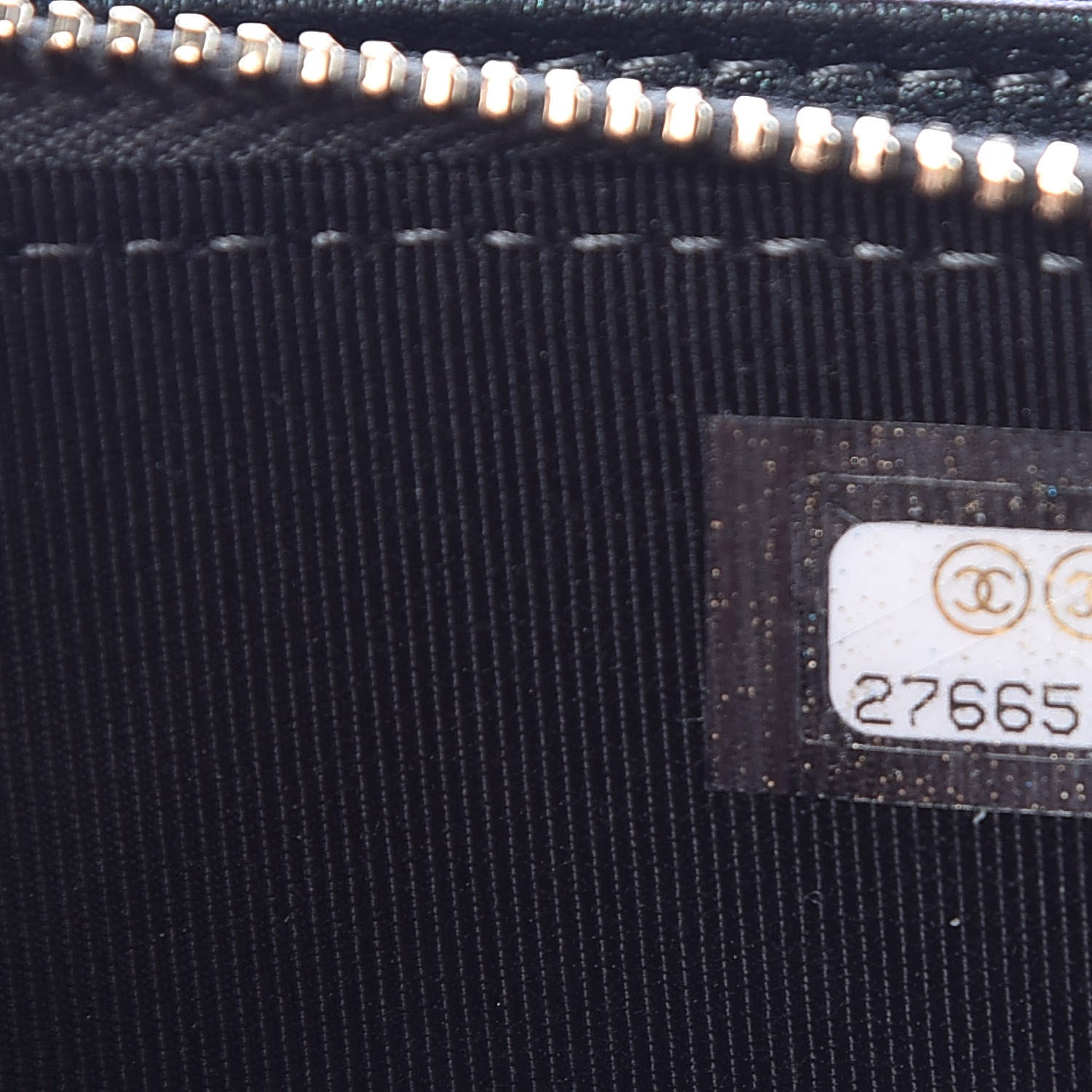 Chanel Iridescent Caviar Quilted Clutch With Chain Black 9 of 12