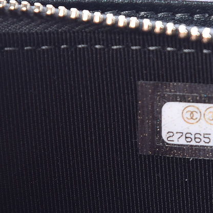 Chanel Iridescent Caviar Quilted Clutch With Chain Black 9 of 12