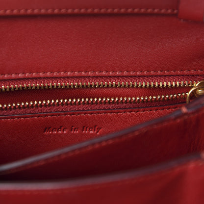 Celine Box Calfskin Small Classic Box Flap Bag Red 10 of 11