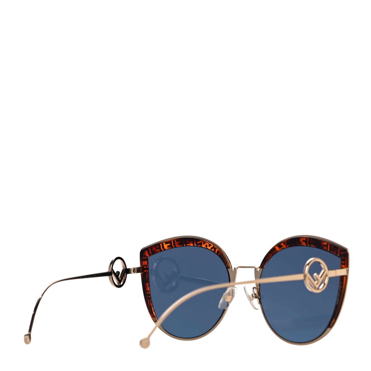 Metal Acetate F is Fendi FF Cat Eye Sunglasses FF 0290/S Gold