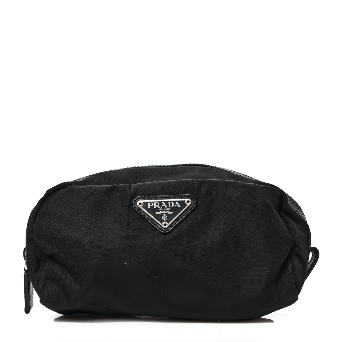 Tessuto Nylon Saffiano Pouch Black