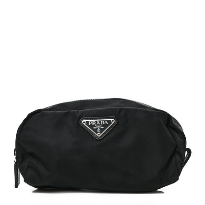Prada Tessuto Nylon Saffiano Pouch Black 1 of 6