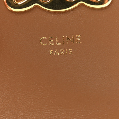 Celine Shiny Calfskin Triomphe Flap Card Holder Bronze 7 of 7