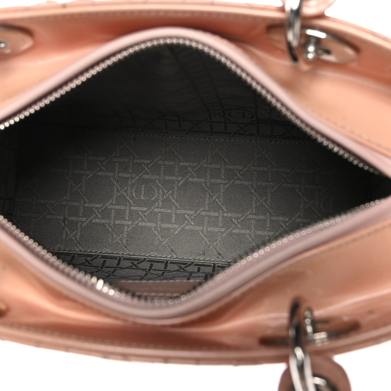 Christian Dior Patent Cannage Medium Lady Dior Rose Clair 5 of 9