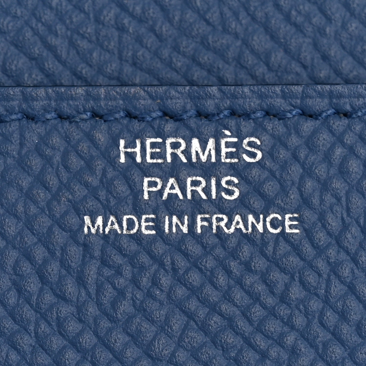 Hermes Epsom Constance Verso Long Wallet Bleu Agate Gris Mouette 6 of 10