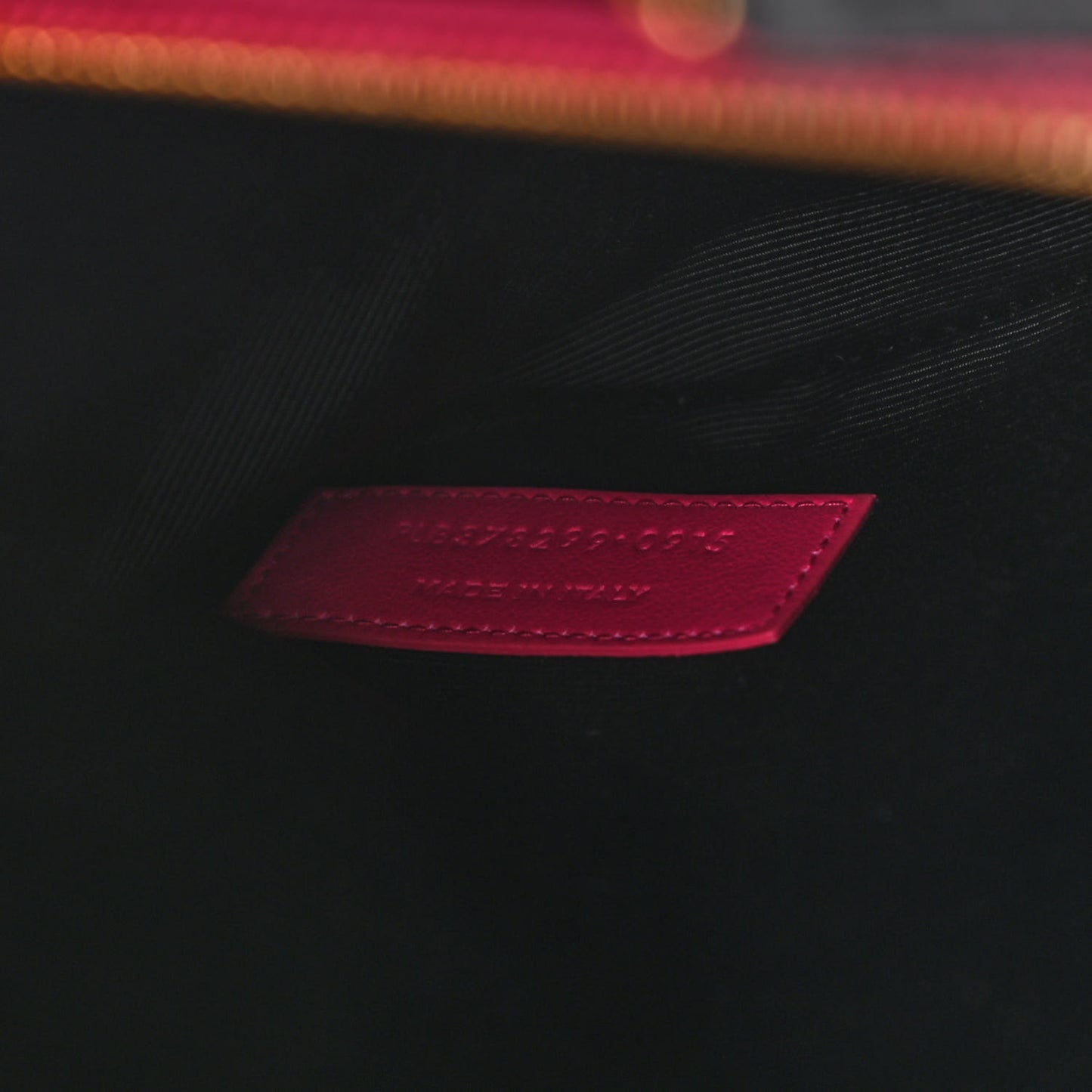 Calfskin Small Sac De Jour Black Fuchsia