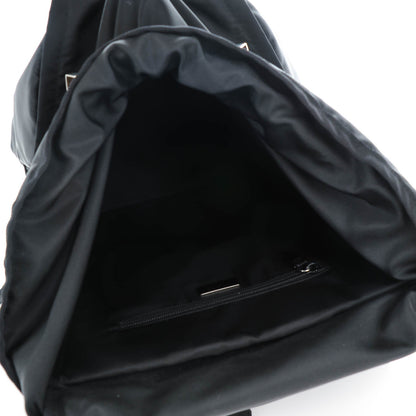 Prada Tessuto Nylon Double Buckle Backpack Black 5 of 8