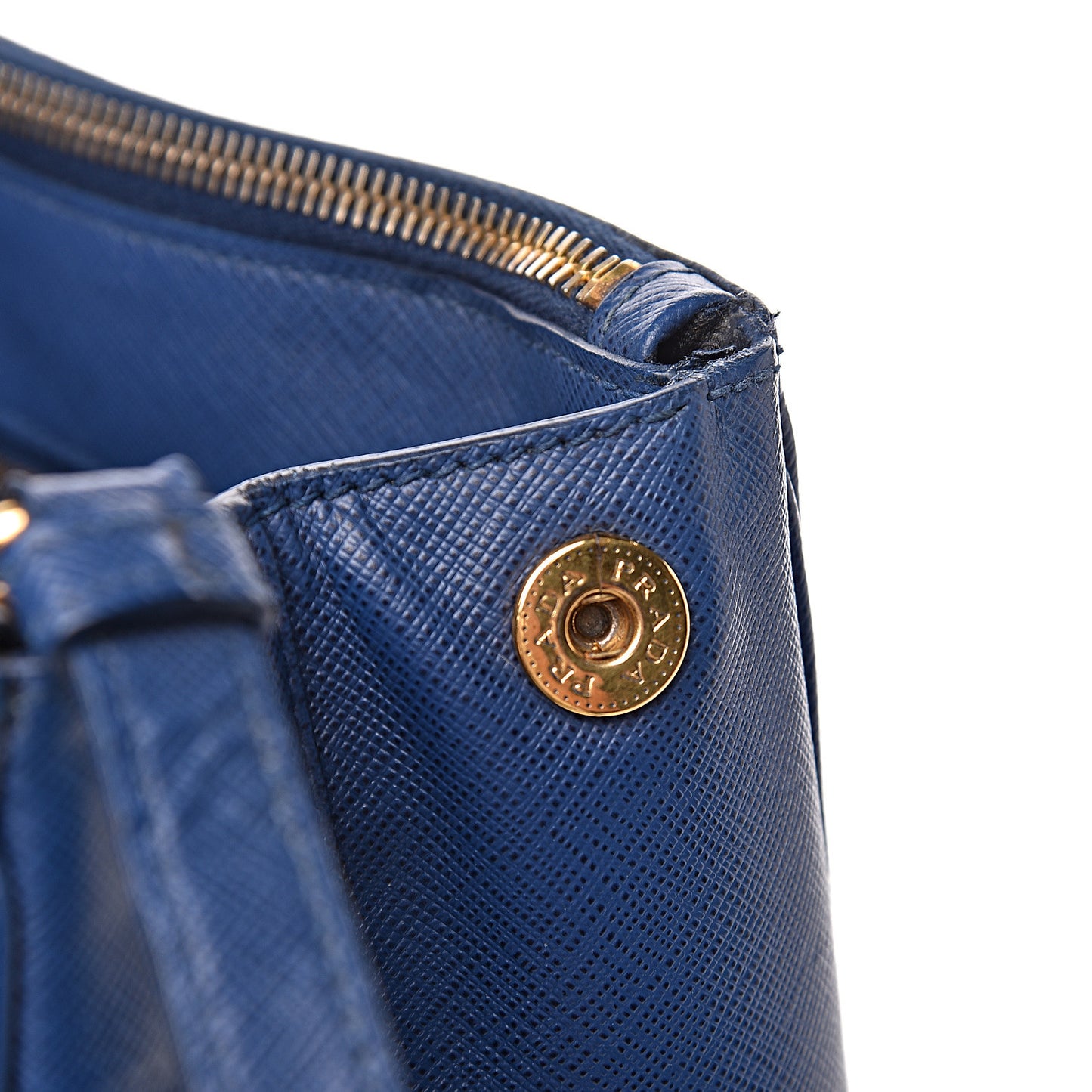 Saffiano Lux Medium Tote Bluette