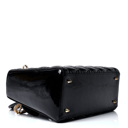 Christian Dior Patent Cannage Medium Lady Dior Black 3 of 4