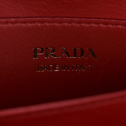 Prada Saffiano Cuir Large Double Bag Black Fuoco 6 of 12