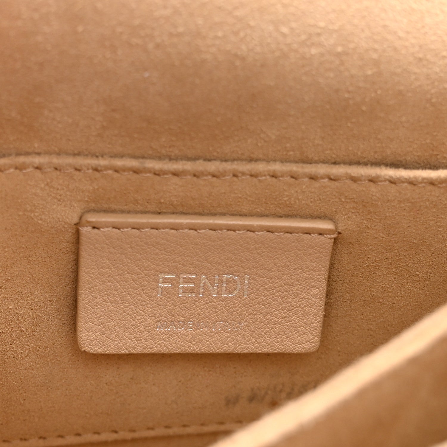 Fendi Vitello Liberty Pearl Scalloped Studded Small Kan I Shoulder Bag Soap 6 of 14