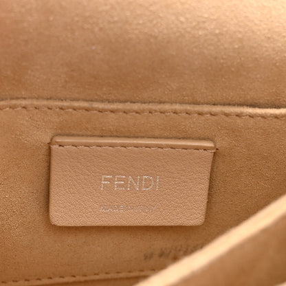 Fendi Vitello Liberty Pearl Scalloped Studded Small Kan I Shoulder Bag Soap 6 of 14