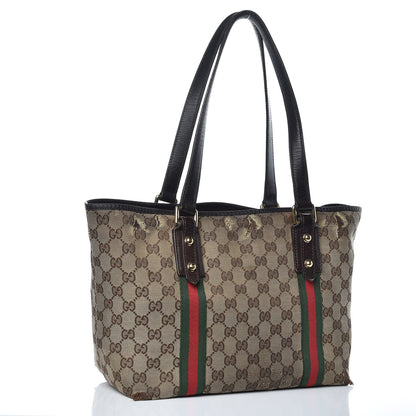 Gucci Monogram Medium Jolicoeur Tote Dark Brown 3 of 20