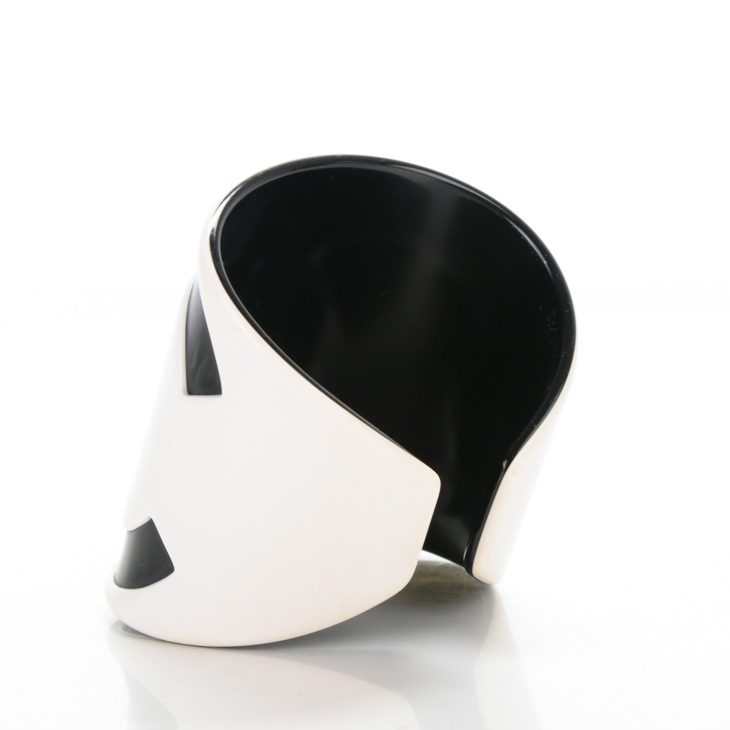 Resin CC Wide Cuff White Black