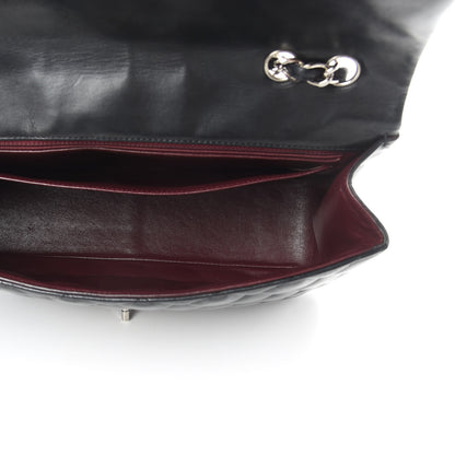 Chanel Lambskin Quilted Jumbo Single Flap Black 6 of 15