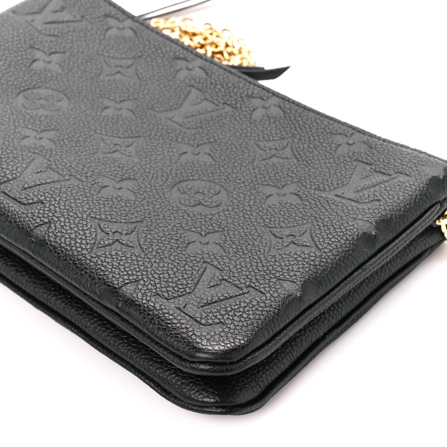 Empreinte Double Zip Pochette Black