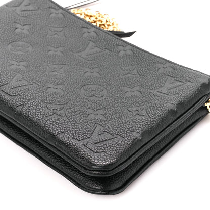 Louis Vuitton Empreinte Double Zip Pochette Black 11 of 13