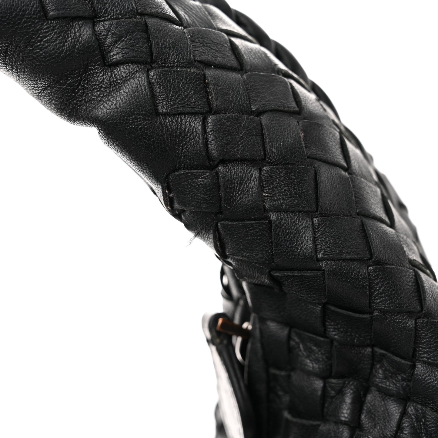 Nappa Intrecciato Large Veneta Hobo Black