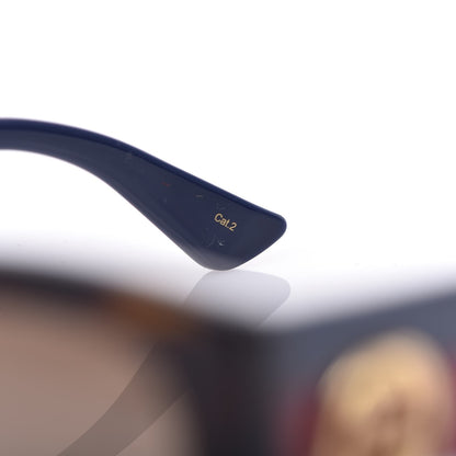 Gucci Acetate Web Oversized Frame Rectangle Sunglasses GG0276S Tortoiseshell 8 of 10