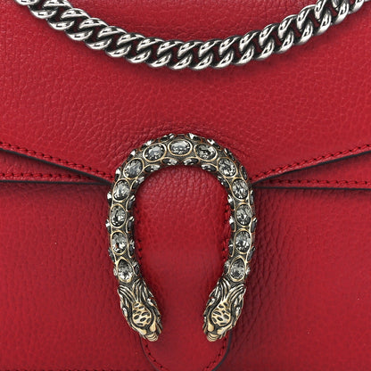 Gucci Dollar Calfskin Swarovski Crystal Small Dionysus Shoulder Bag Hibiscus Red 10 of 13