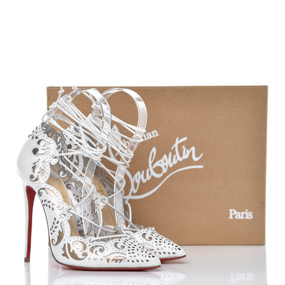 Christian Louboutin Calfskin Impera 120 Pumps 36 White 10 of 10