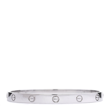 Cartier 18K White Gold LOVE Bracelet 18 3 of 5