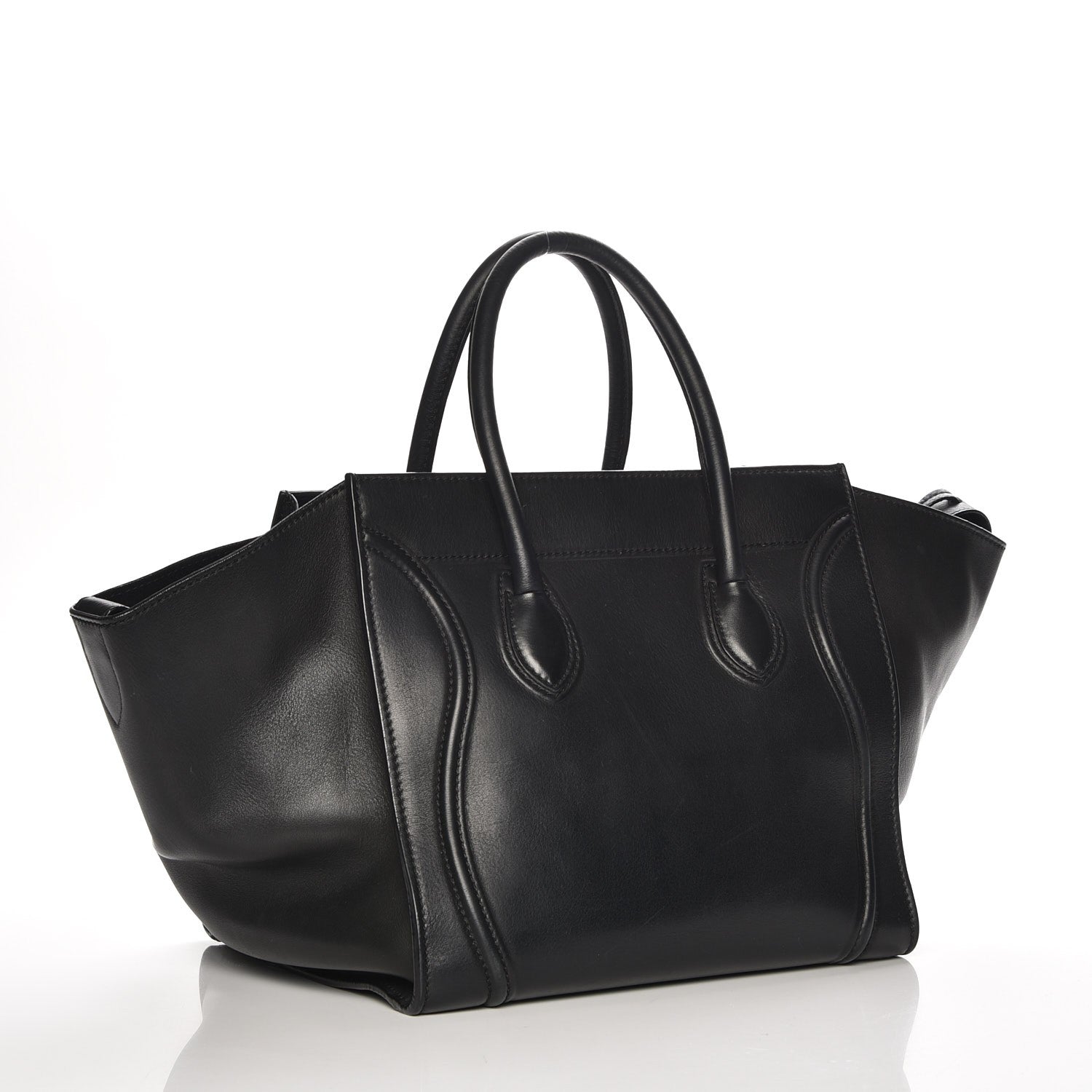 Celine Smooth Calfskin Medium Phantom Luggage Black 3 of 8