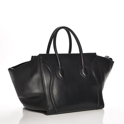 Celine Smooth Calfskin Medium Phantom Luggage Black 3 of 8