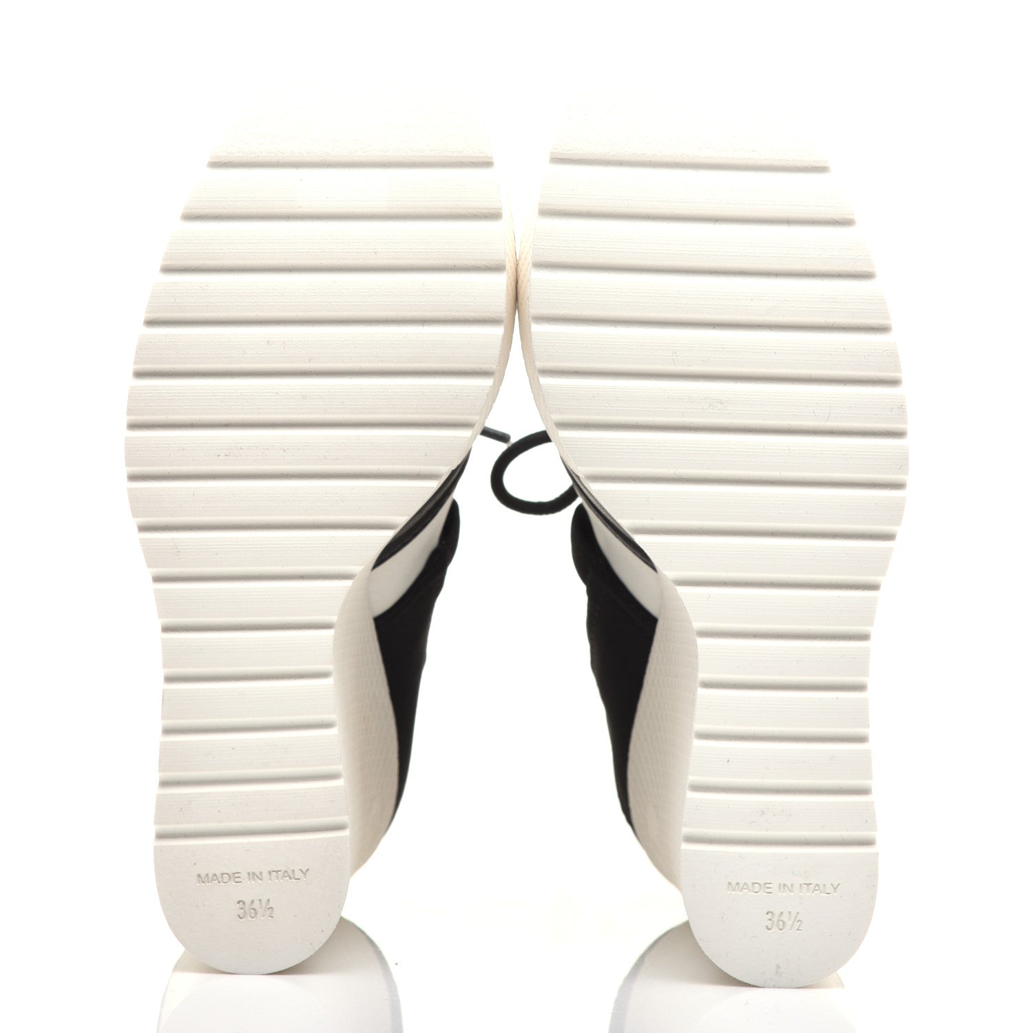 Chanel Calfksin Quilted Lace Up Boots 36.5 White Black 6 of 9