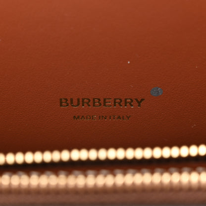 Burberry Calfskin Vintage Check Mini Two Handle Title Bag Black 6 of 13