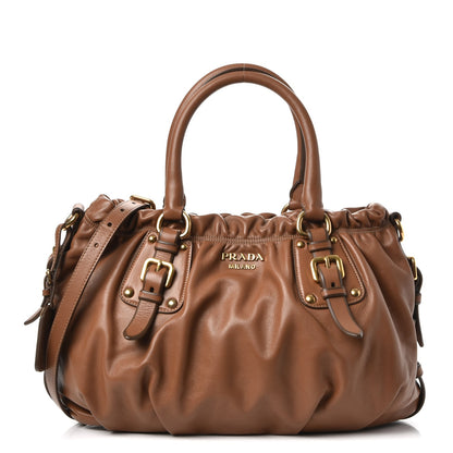 Prada Soft Calf Tote Caramel 1 of 9
