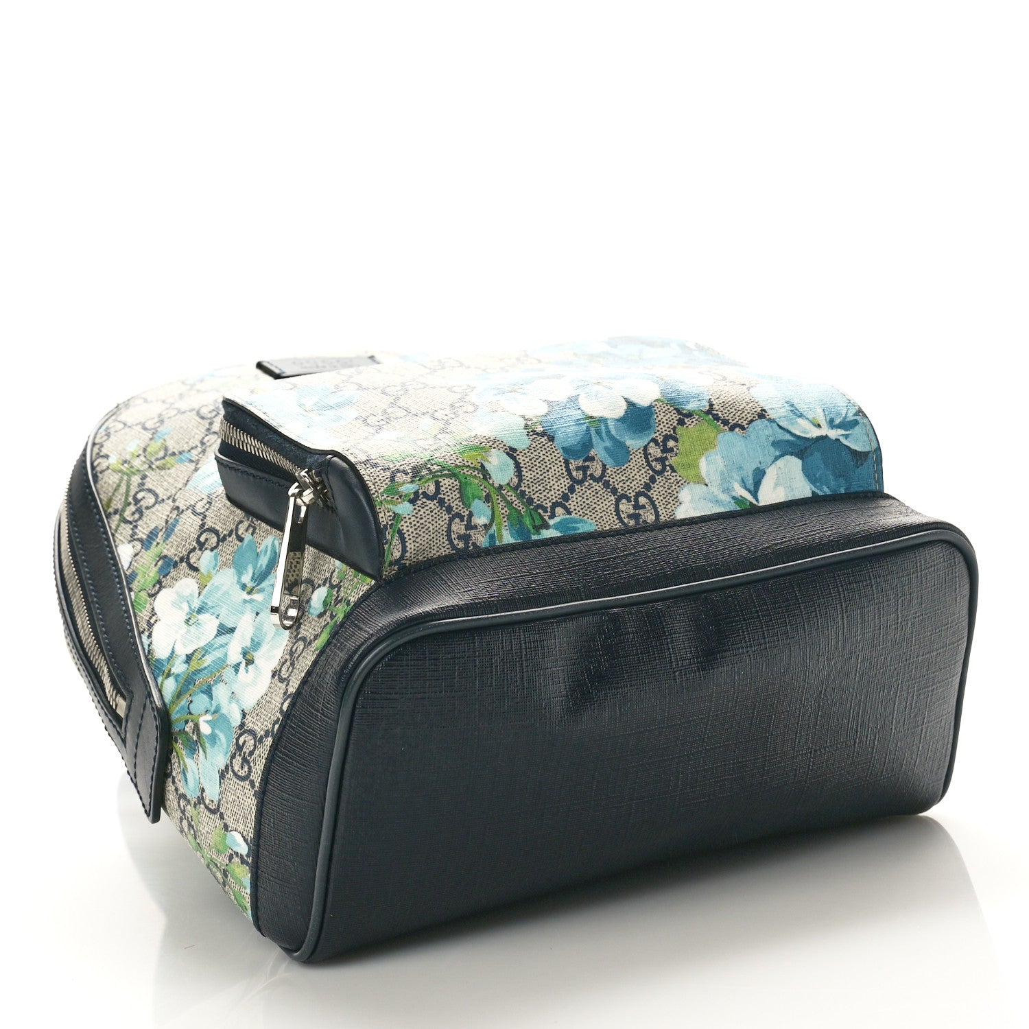 Gucci GG Supreme Monogram Blooms Small Day Backpack Blue 4 of 12