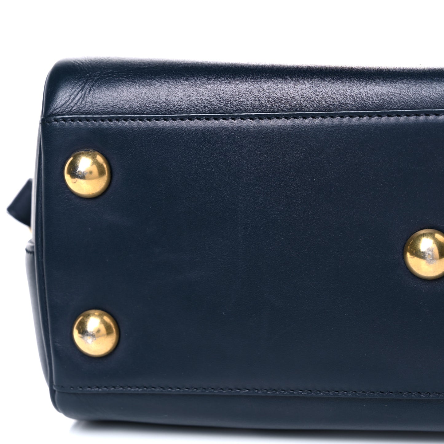 Calfskin Classic Baby Duffle Navy Blue