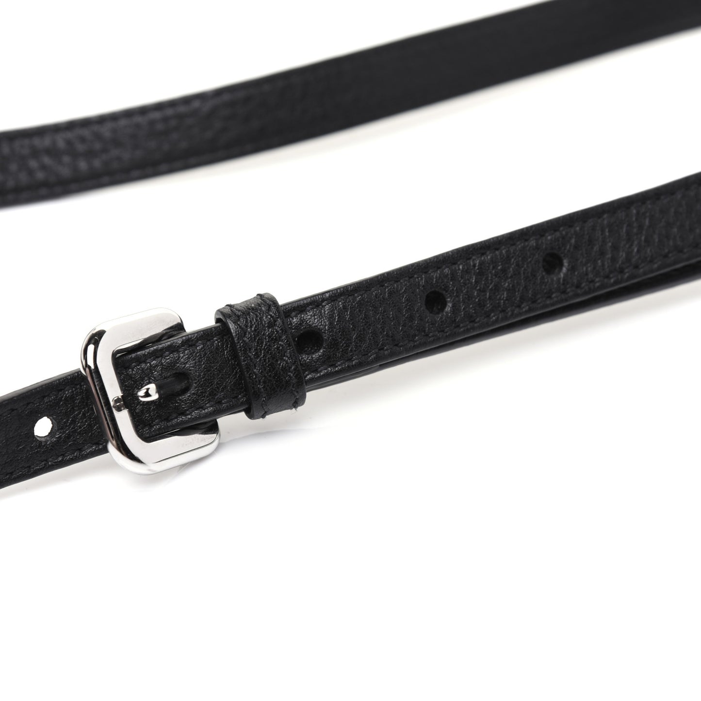 Vitello Phenix Double Zip Crossbody Bag Black