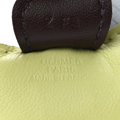 Hermes Milo Lambskin Grigri Rodeo Horse Bag Charm PM Jaune Bourgeon Bleu Brume Rouge Sellier 3 of 4