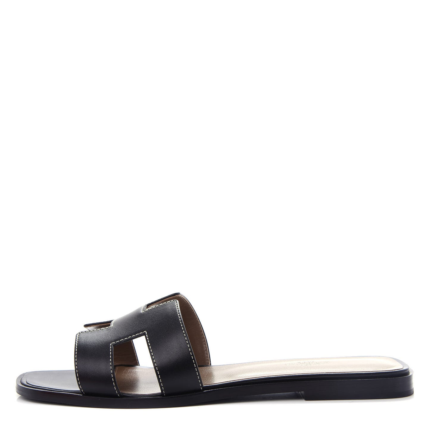 Box Calfskin Oran Sandals 40 Black