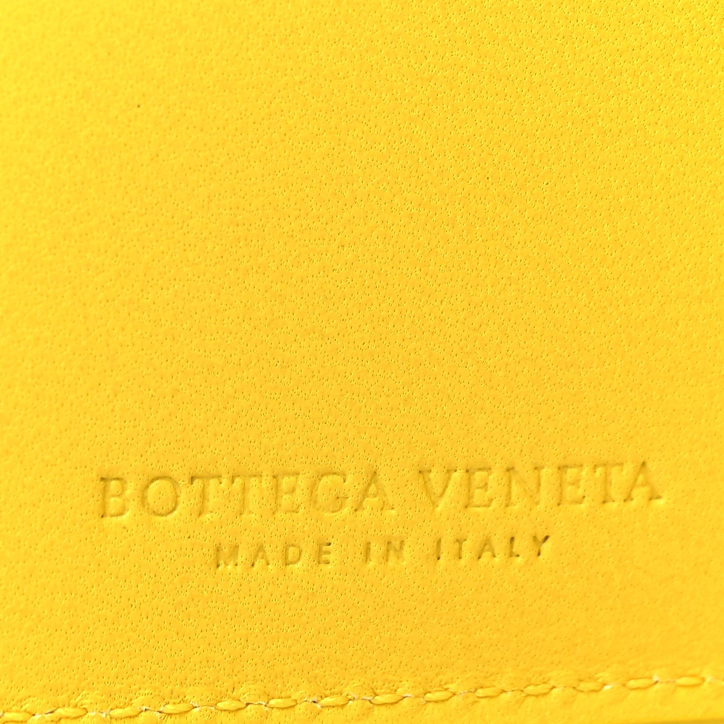 Nappa Maxi Intrecciato Bi-Fold Wallet Buttercup