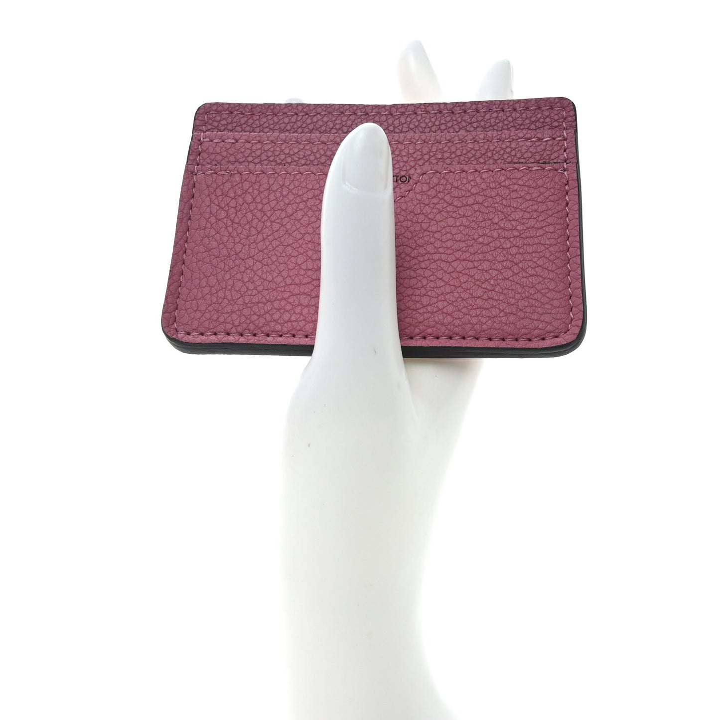 Calfskin Card Holder Pink