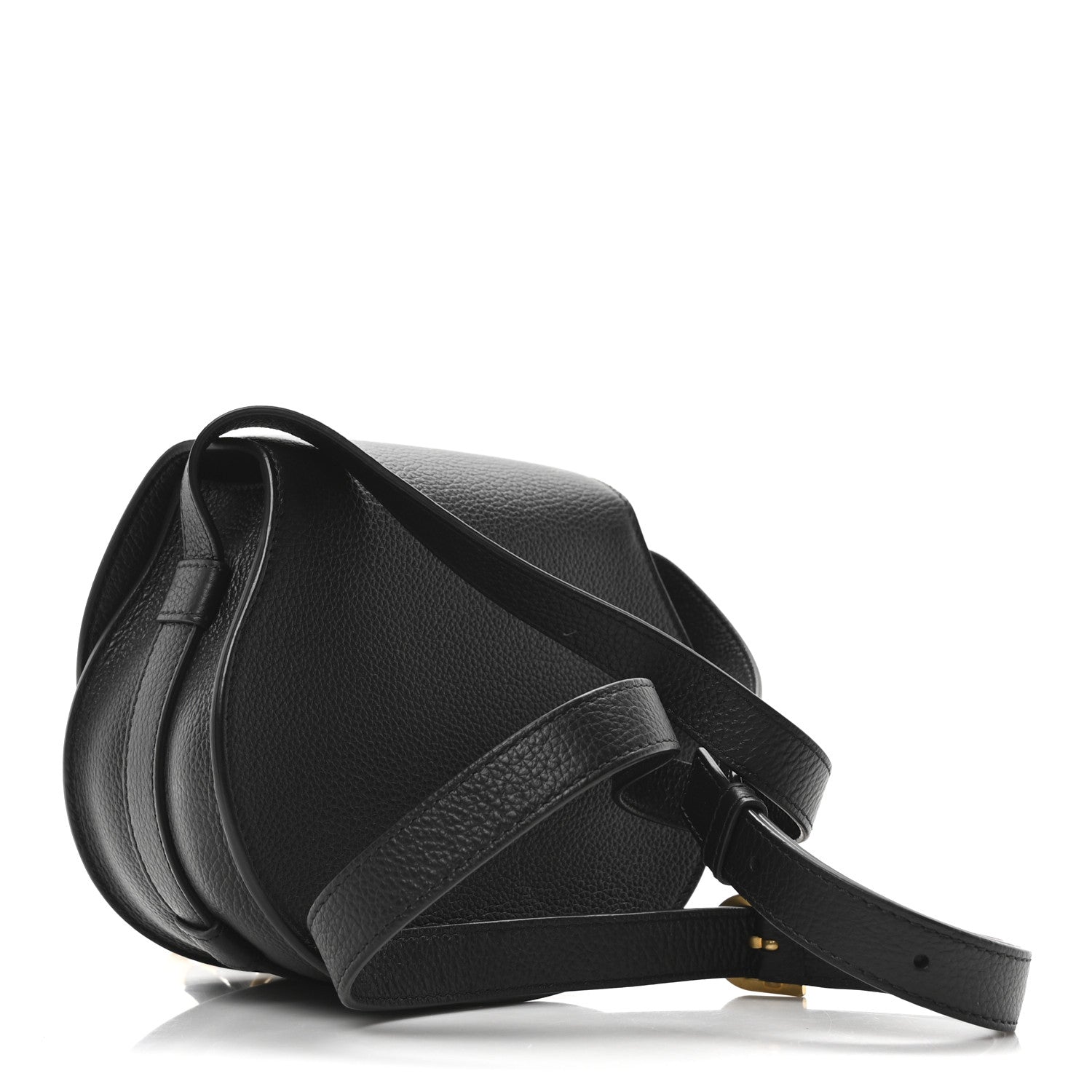 Chloe Calfskin Mini Marcie Round Crossbody Bag Black 3 of 10