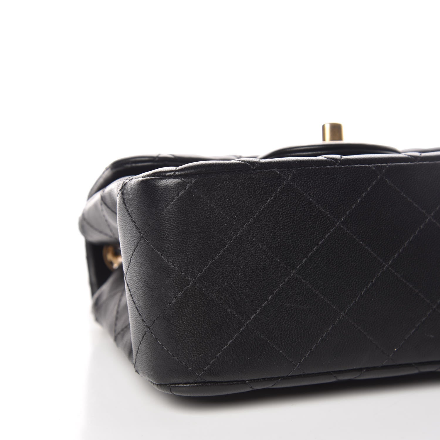 Chanel Lambskin Quilted Mini Square Flap Black 8 of 9