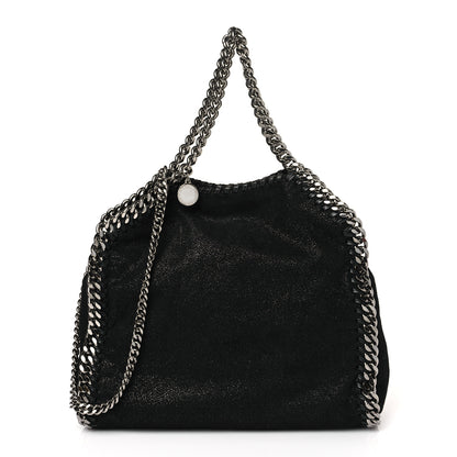 Stella McCartney Shaggy Deer Mini Falabella Fold Over Tote Black 1 of 8