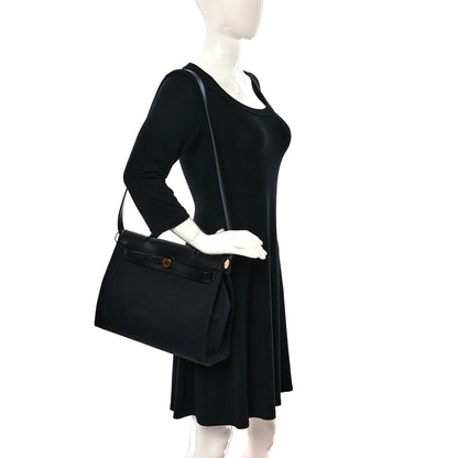 Hermes Toile Herbag Zip PM 31 Black 2 of 12