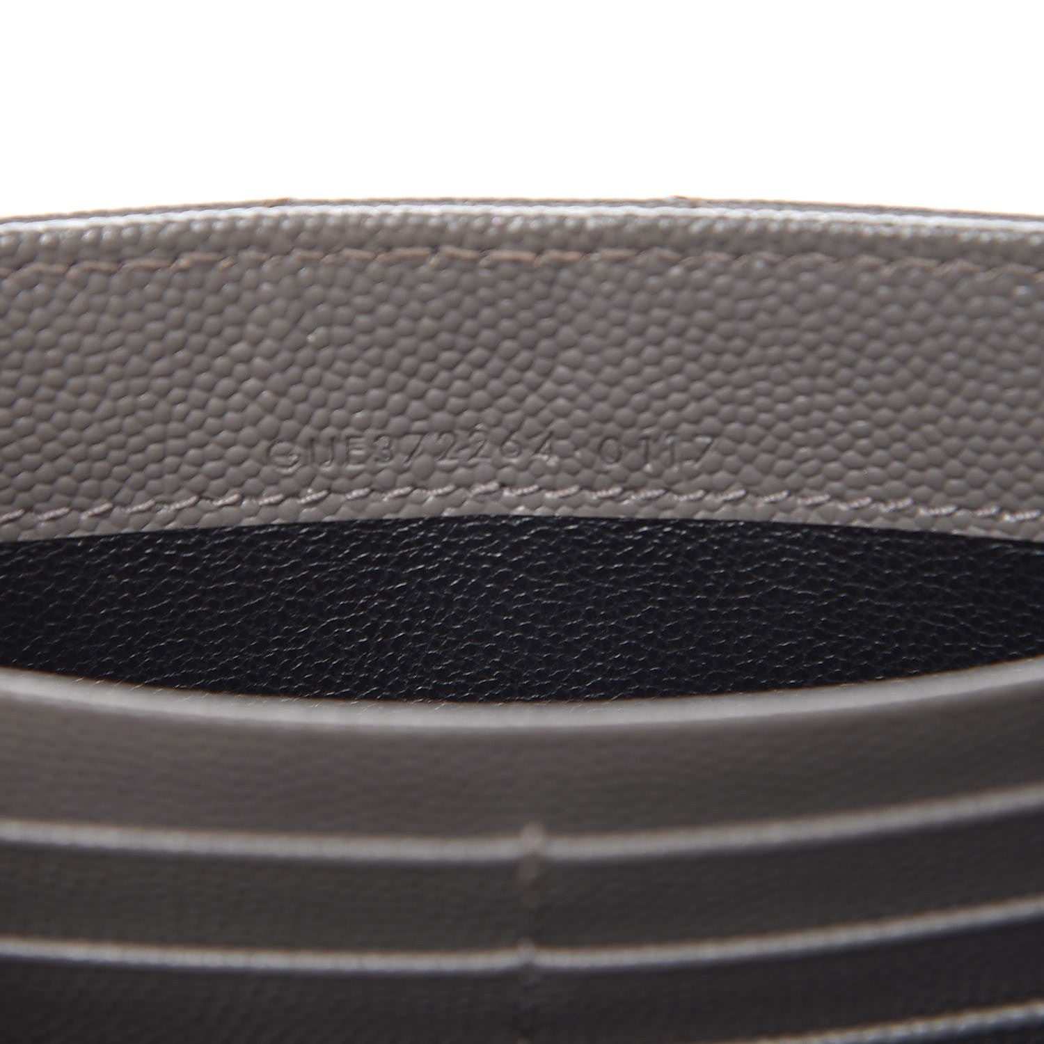 Saint Laurent Grain De Poudre Matelasse Monogram Flap Wallet Fog 8 of 12