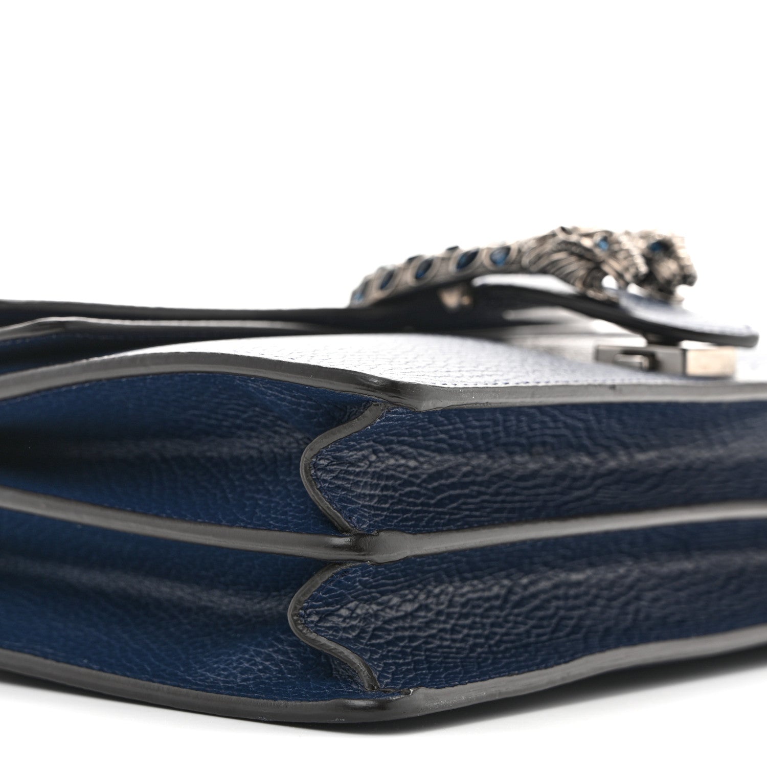 Gucci Dollar Calfskin Crystal Small Dionysus Shoulder Bag Blue Agata Montana Sapphire 9 of 14