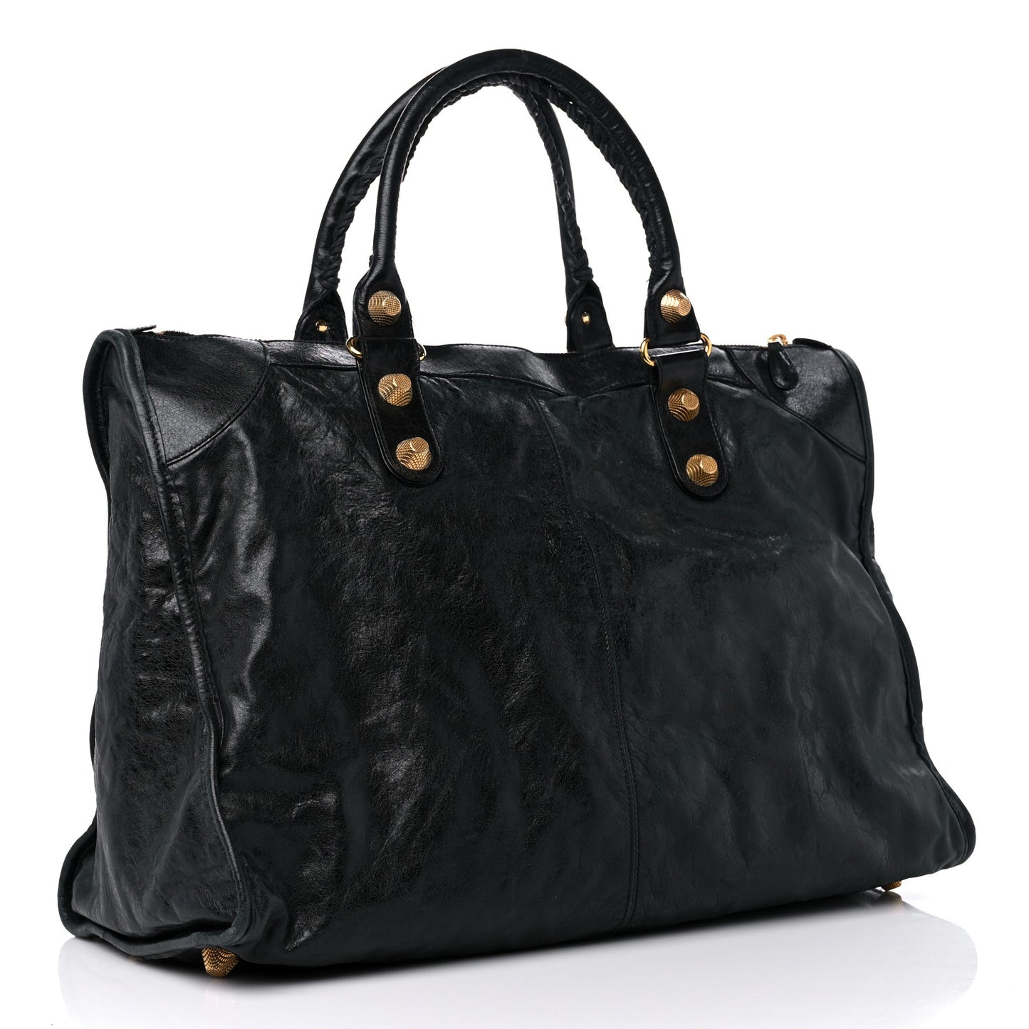 Agneau Giant 21 Gold Hardware Weekender Black