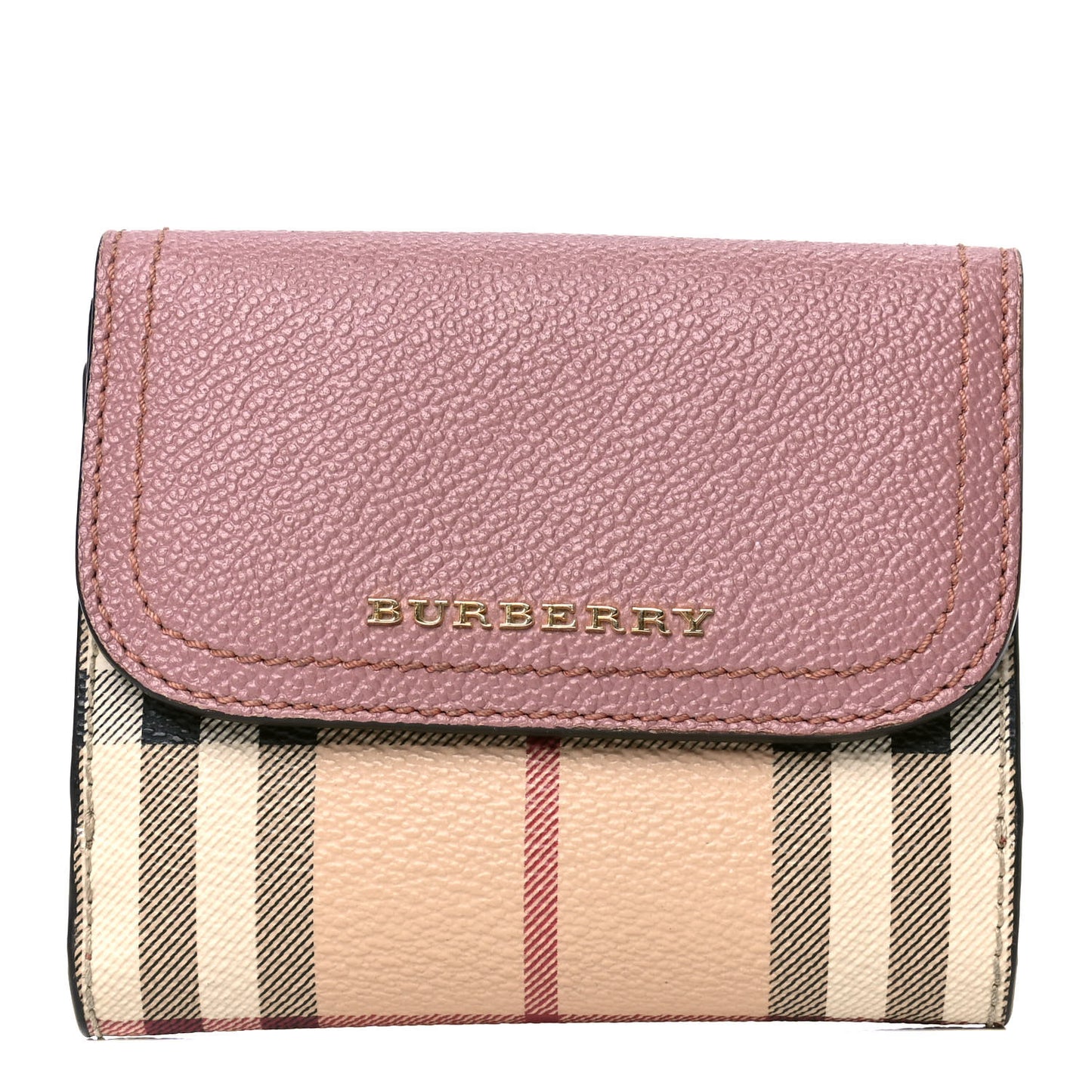 House Check Luna French Wallet Dusty Pink