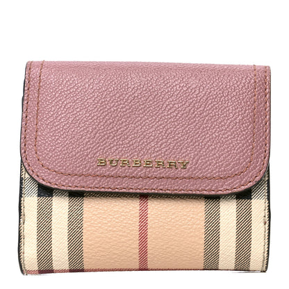 Burberry House Check Luna French Wallet Dusty Pink 1 of 6