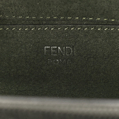 Fendi Technical Fabric FF Midi Chain Baguette Oliva 6 of 11